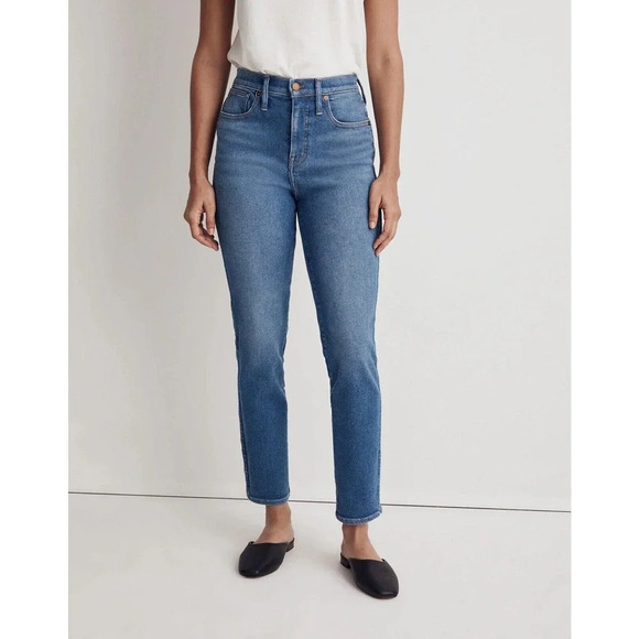 Madewell Denim - Madewell Stovepipe Jeans‎ 26 High Rise Medium Wash Denim Straight Leg